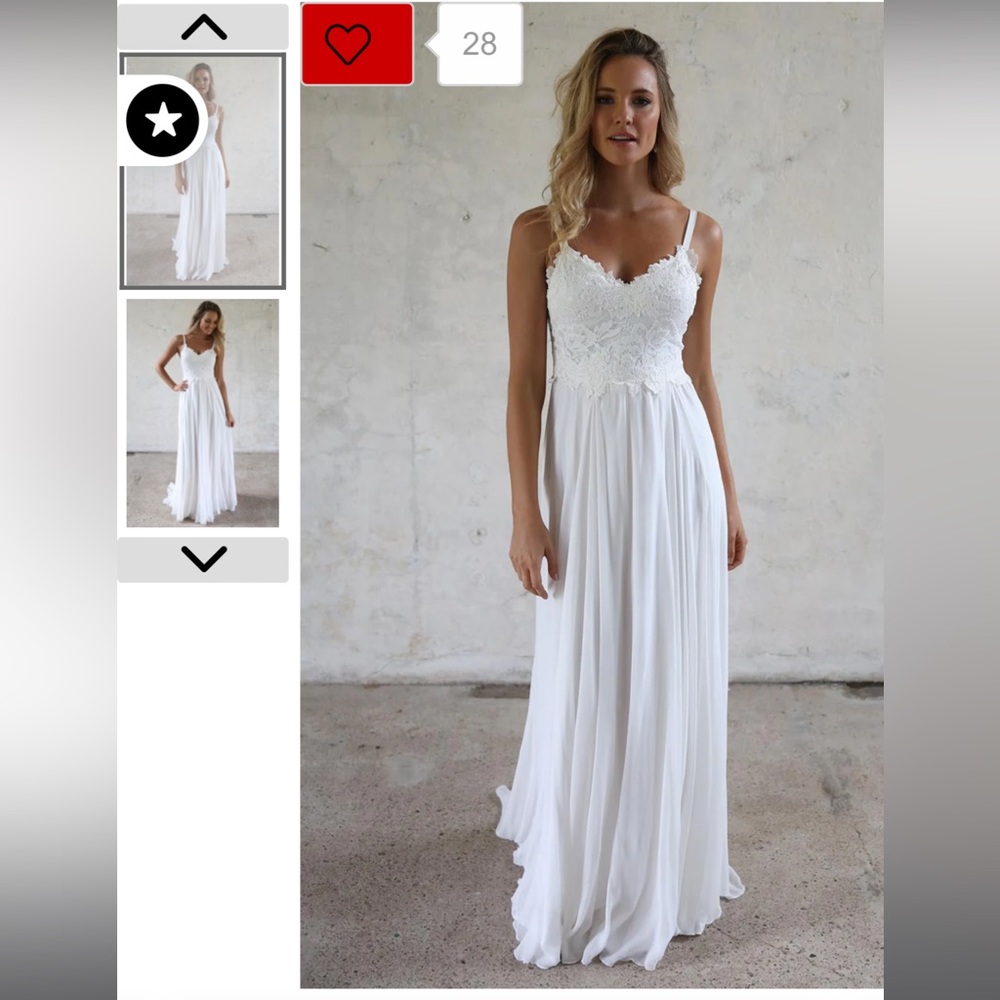 Wedding dress boho beach